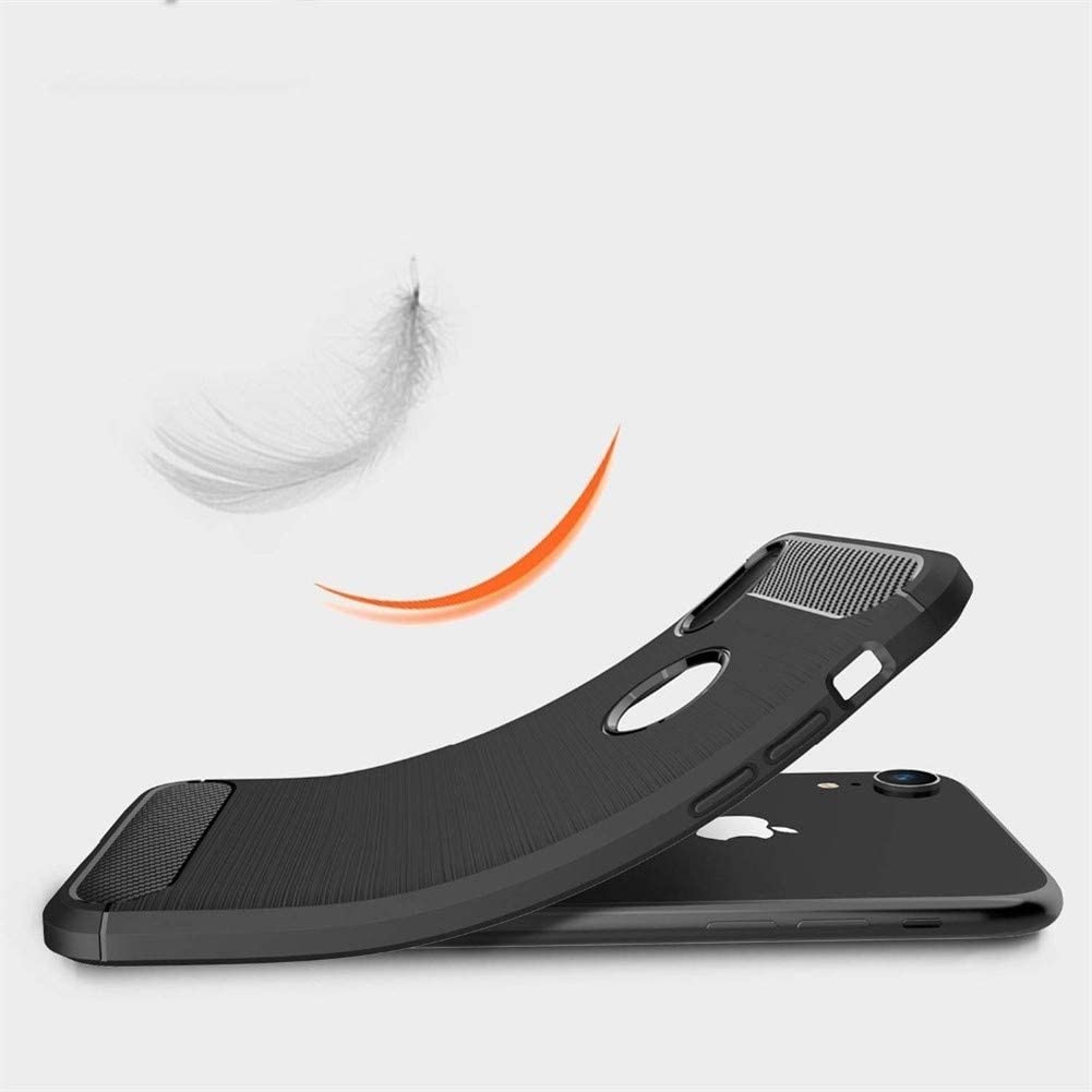 Techsuit - Carbon Silicone - iPhone XR - Black
