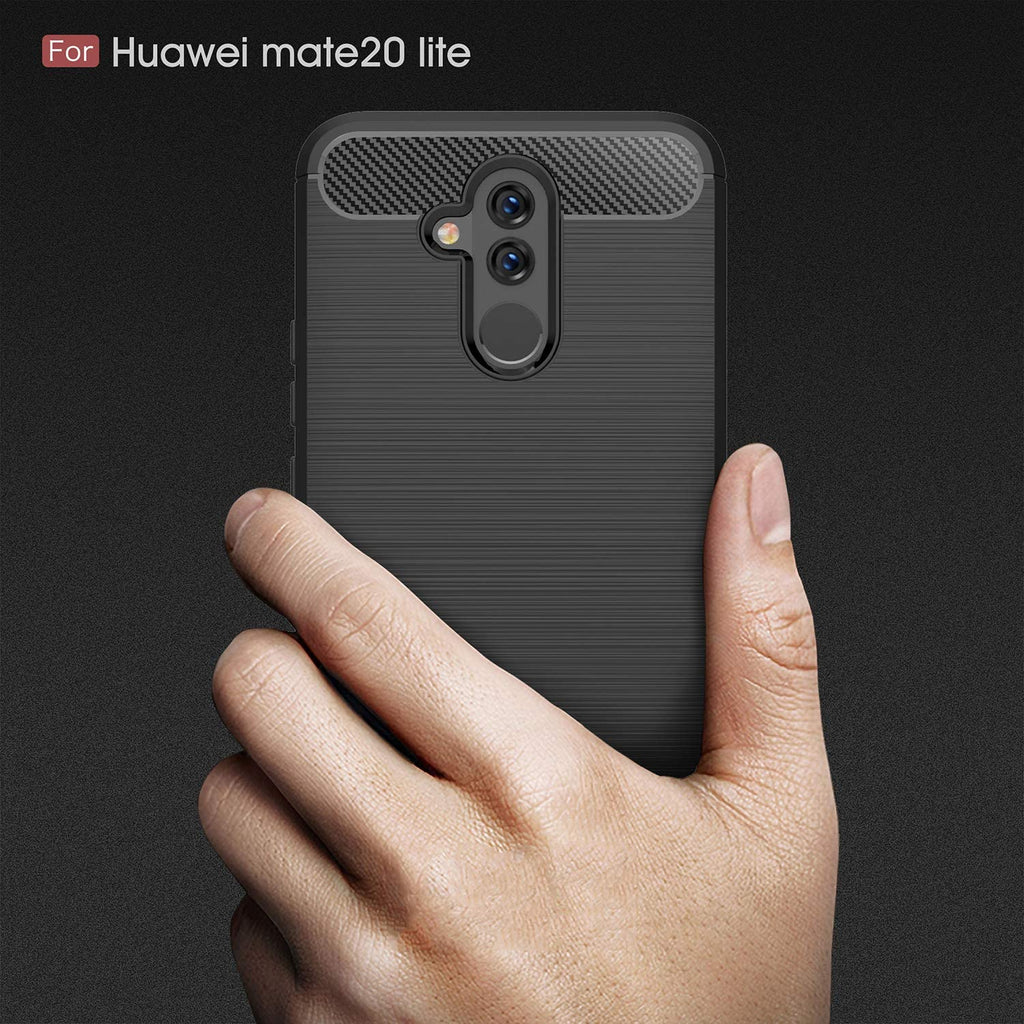 Techsuit - Carbon Silicone - Huawei Mate 20 lite - Black
