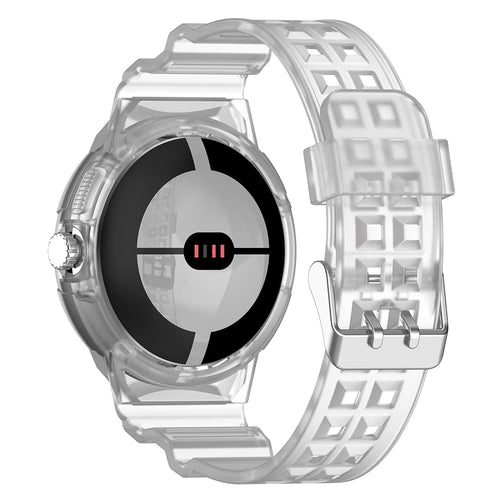 Techsuit - Watchband (W065) - Google Pixel Watch / Watch 2 / Watch 3 / Watch 4 41mm - Clear