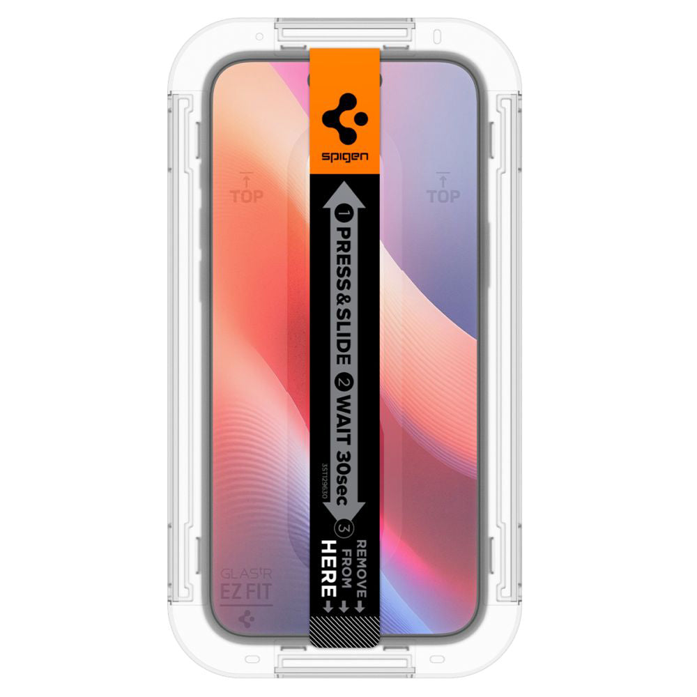 Spigen Folie de protectie Spigen (set de 2) Glas.tR EZ-FIT (AGL06905) compatibil cu iPhone 15 / iPhone 16, Privacy – ima