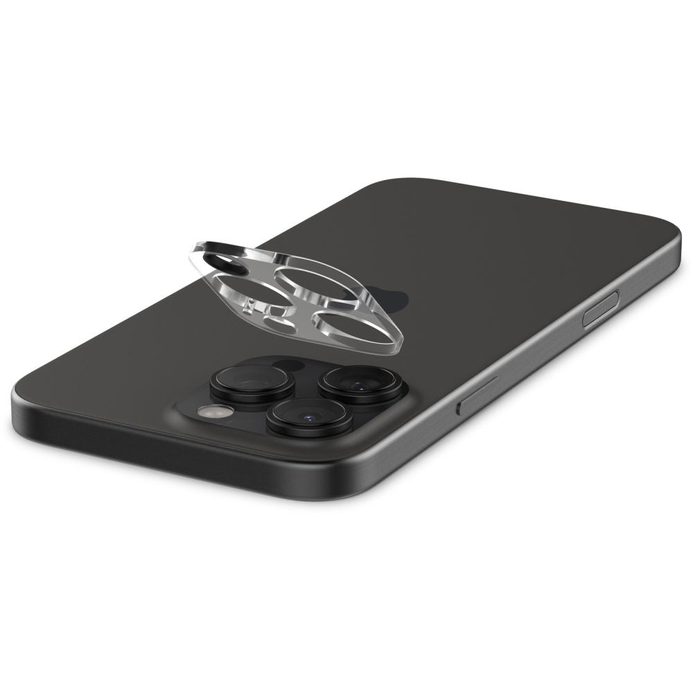 Spigen Folie de protectie Spigen (set de 2) Optik.tR Camera Glass (AGL05761) compatibil cu iPhone 14 Pro / Pro Max / 15 