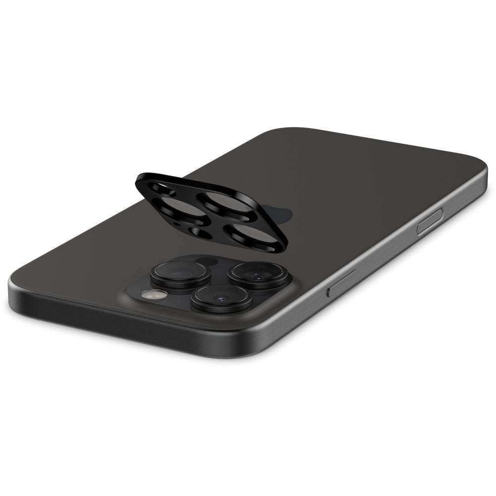 Spigen - (2 pack) Optik.tR Camera Glass (AGL05273) - iPhone 14 Pro / Pro Max / 15 Pro / Pro Max / 16 Pro / Pro Max - Bla
