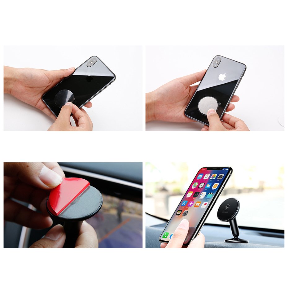 Baseus - Car Holder (SUYZD-01) - Magnetic Grip for Dashbord - Black