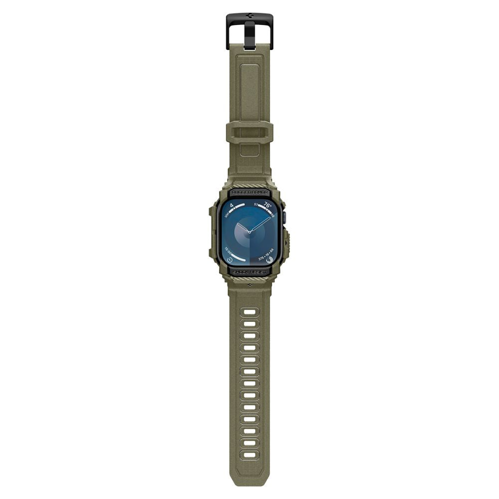 Spigen - Rugged Armor Pro (ACS08608) - Apple Watch 10 46mm / Watch 11 46mm - Vintage Khaki