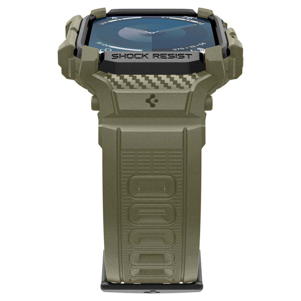 Spigen - Rugged Armor Pro (ACS08608) - Apple Watch 10 46mm / Watch 11 46mm - Vintage Khaki