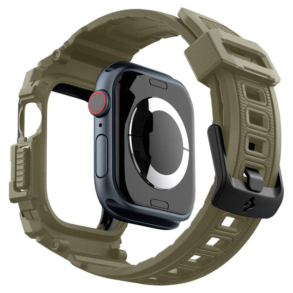 Spigen - Rugged Armor Pro (ACS08608) - Apple Watch 10 46mm / Watch 11 46mm - Vintage Khaki