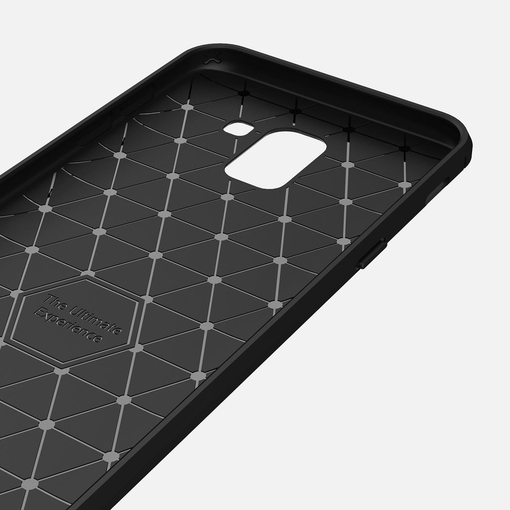 Techsuit - Carbon Silicone - Samsung Galaxy J6 2018 - Black