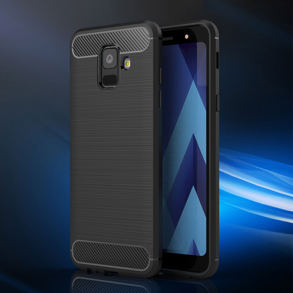 Techsuit - Carbon Silicone - Samsung Galaxy A6 2018 - Black
