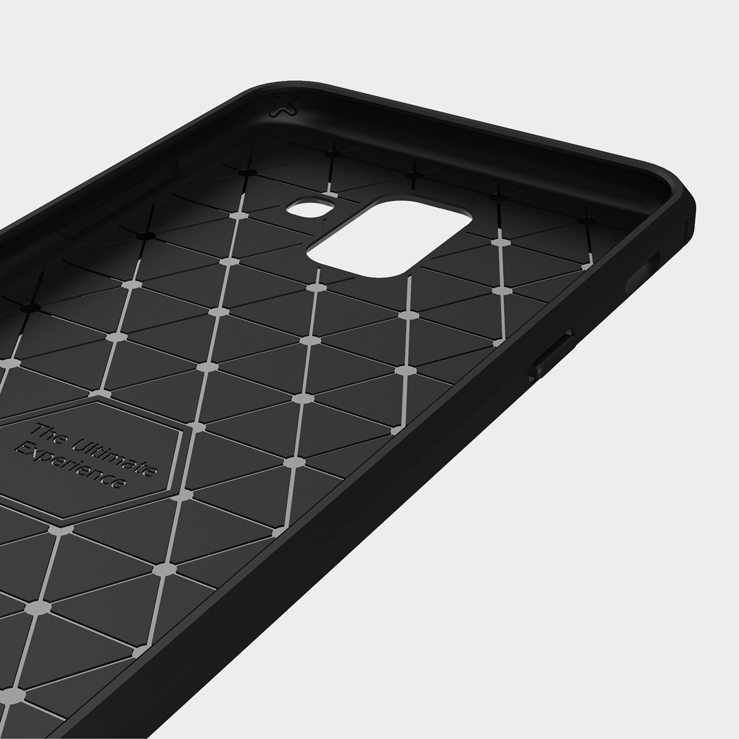 Techsuit - Carbon Silicone - Samsung Galaxy A6 2018 - Black
