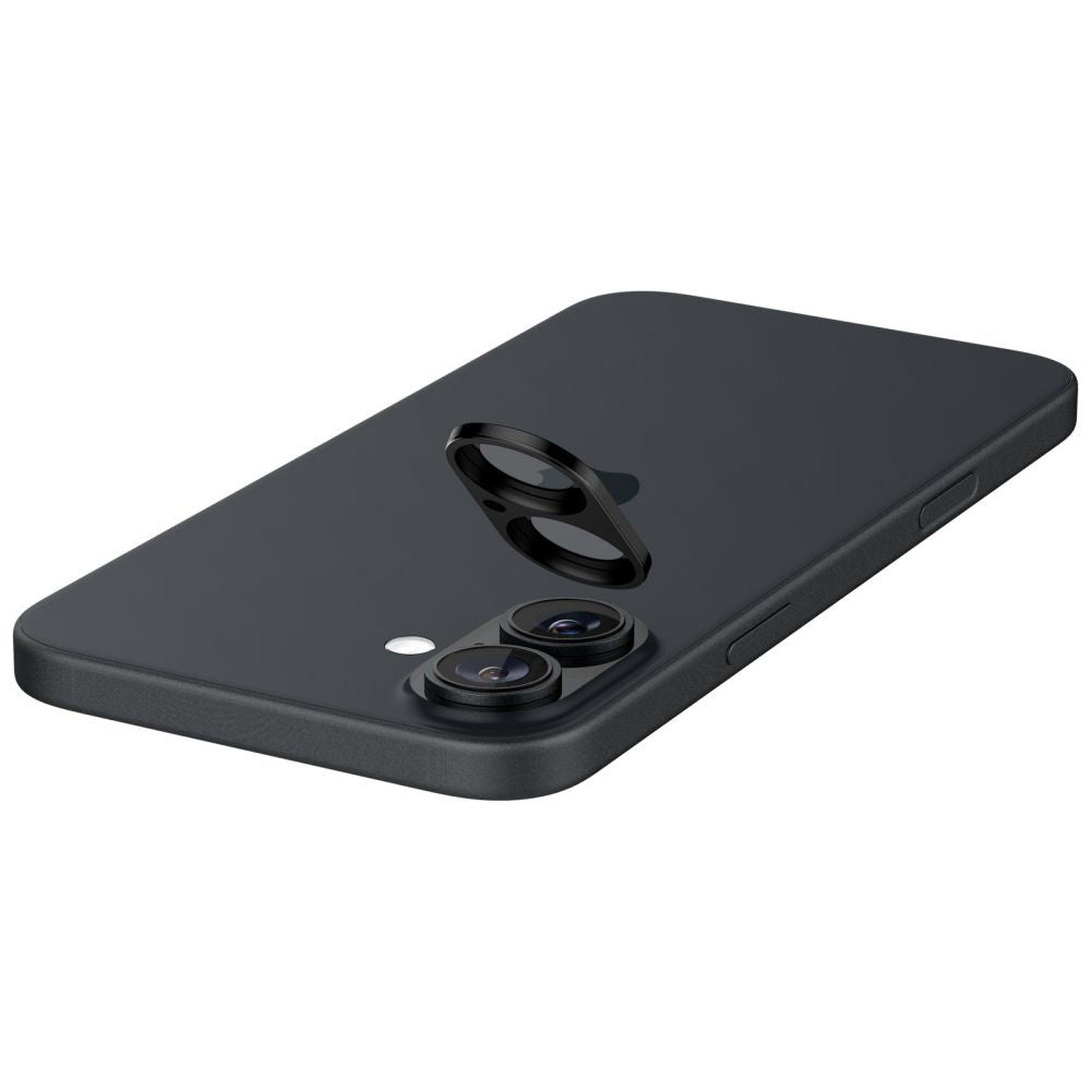 Spigen - (2 pack) Optik.tR Camera Glass (AGL07922) - iPhone 16 / iPhone 16 Plus - Black
