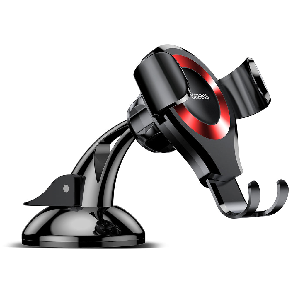 Baseus - Car Holder Osculum (SUYL-XP09) - Gravity Grip for Dashboard, Windshield, 360° Rotating, Suction Cup Clamp - Bla