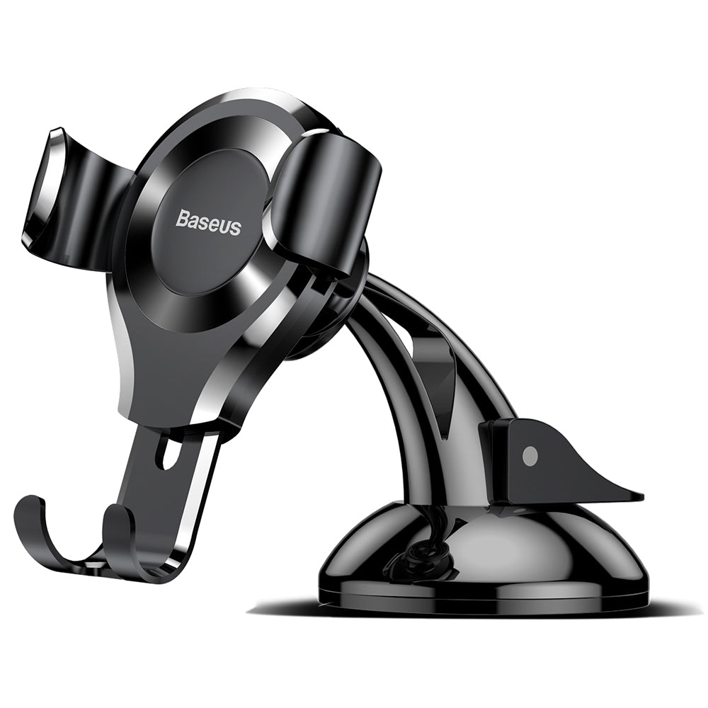 Baseus - Car Holder Osculum (SUYL-XP01) - Gravity Grip for Dashboard, Windshield, 360° Rotating, Suction Cup Clamp - Bla