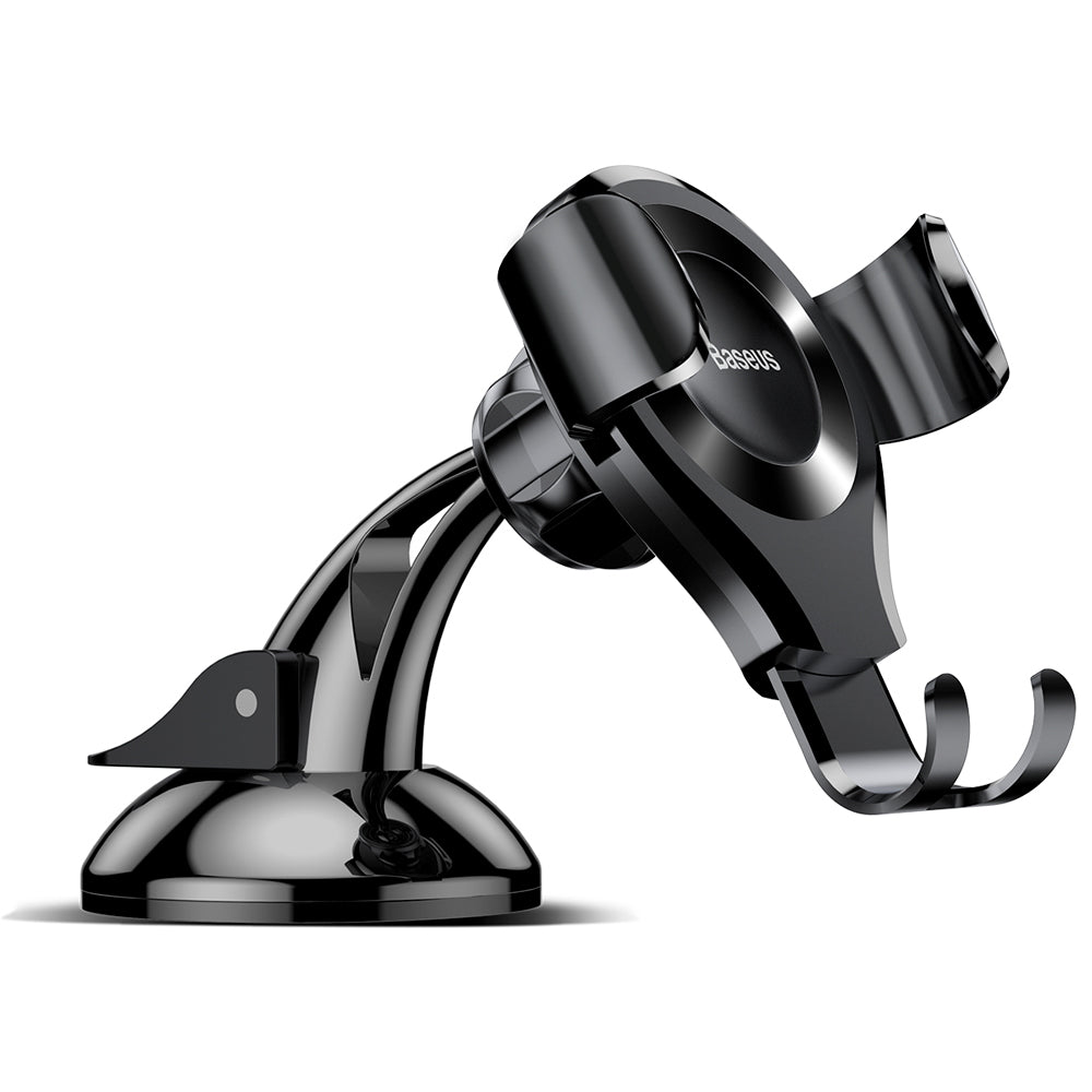 Baseus - Car Holder Osculum (SUYL-XP01) - Gravity Grip for Dashboard, Windshield, 360° Rotating, Suction Cup Clamp - Bla