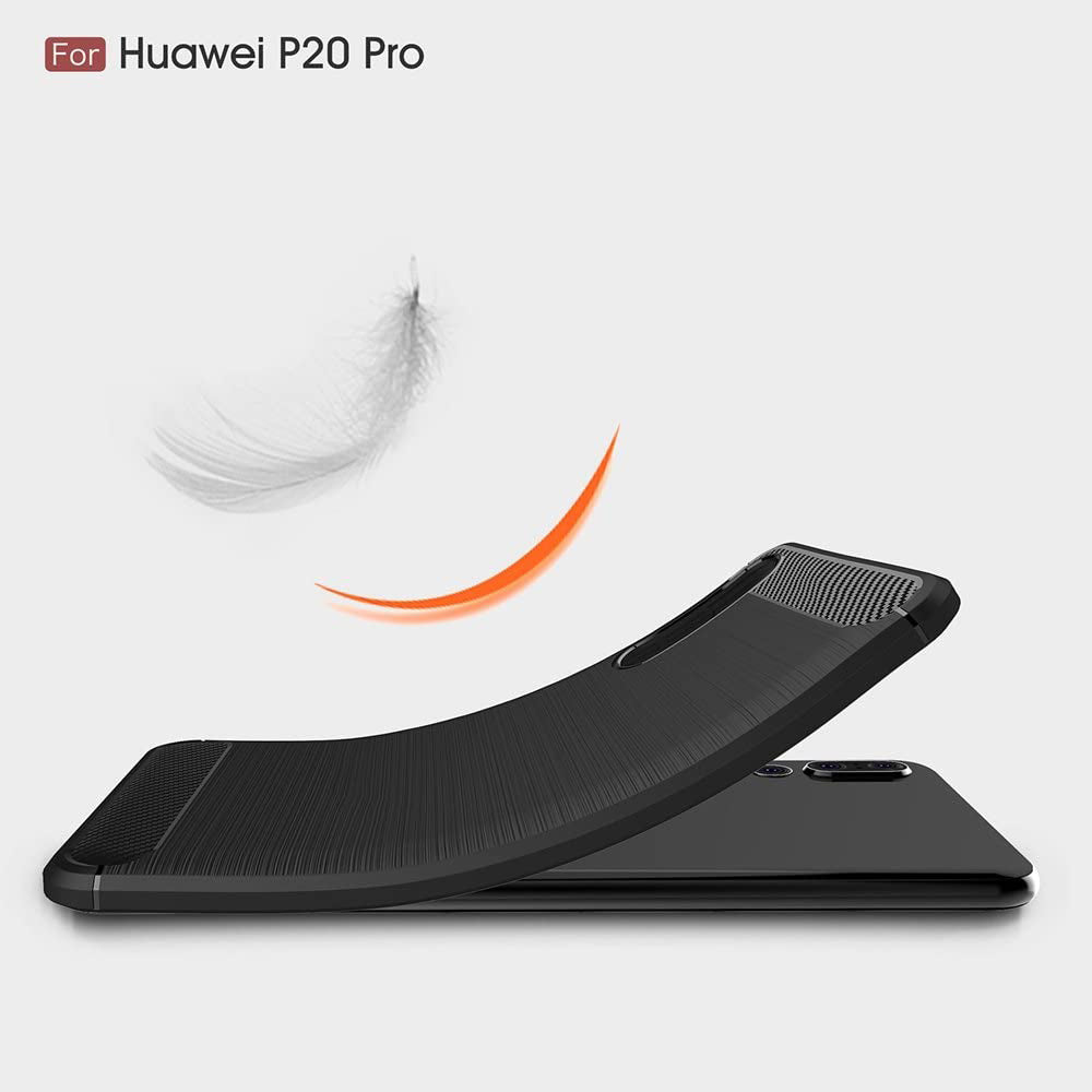 Techsuit - Carbon Silicone - Huawei P20 Pro - Black