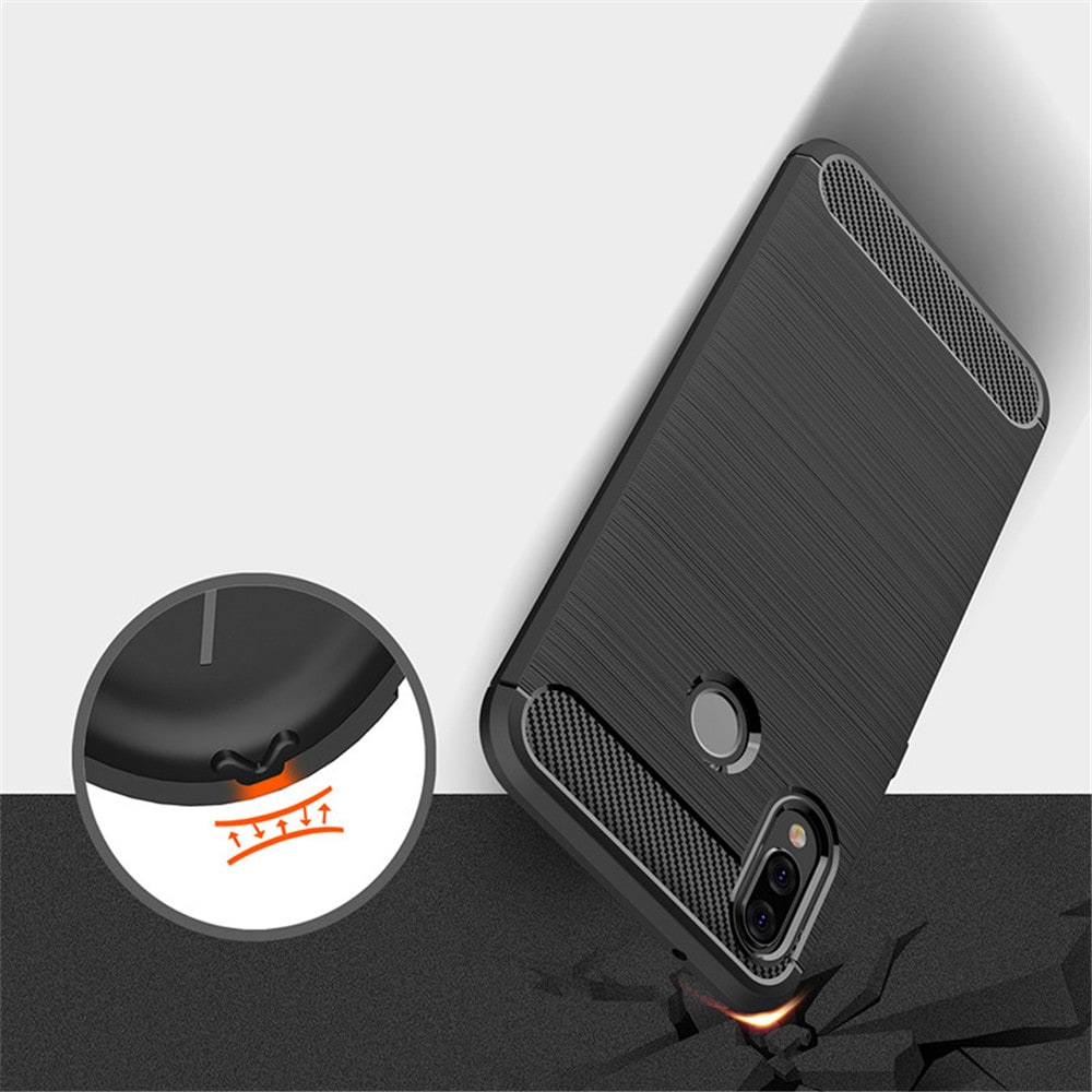 Techsuit - Carbon Silicone - Huawei P20 lite - Black