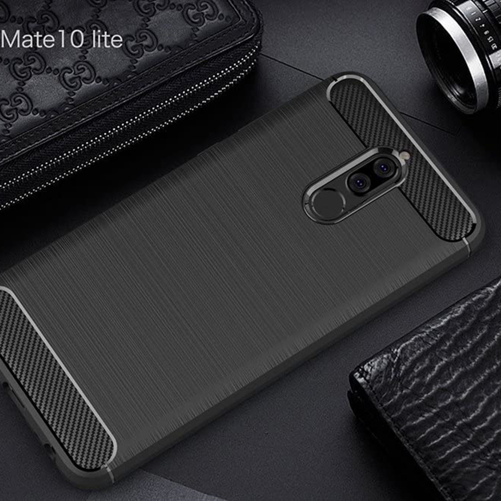 Techsuit - Carbon Silicone - Huawei Mate 10 Lite - Black