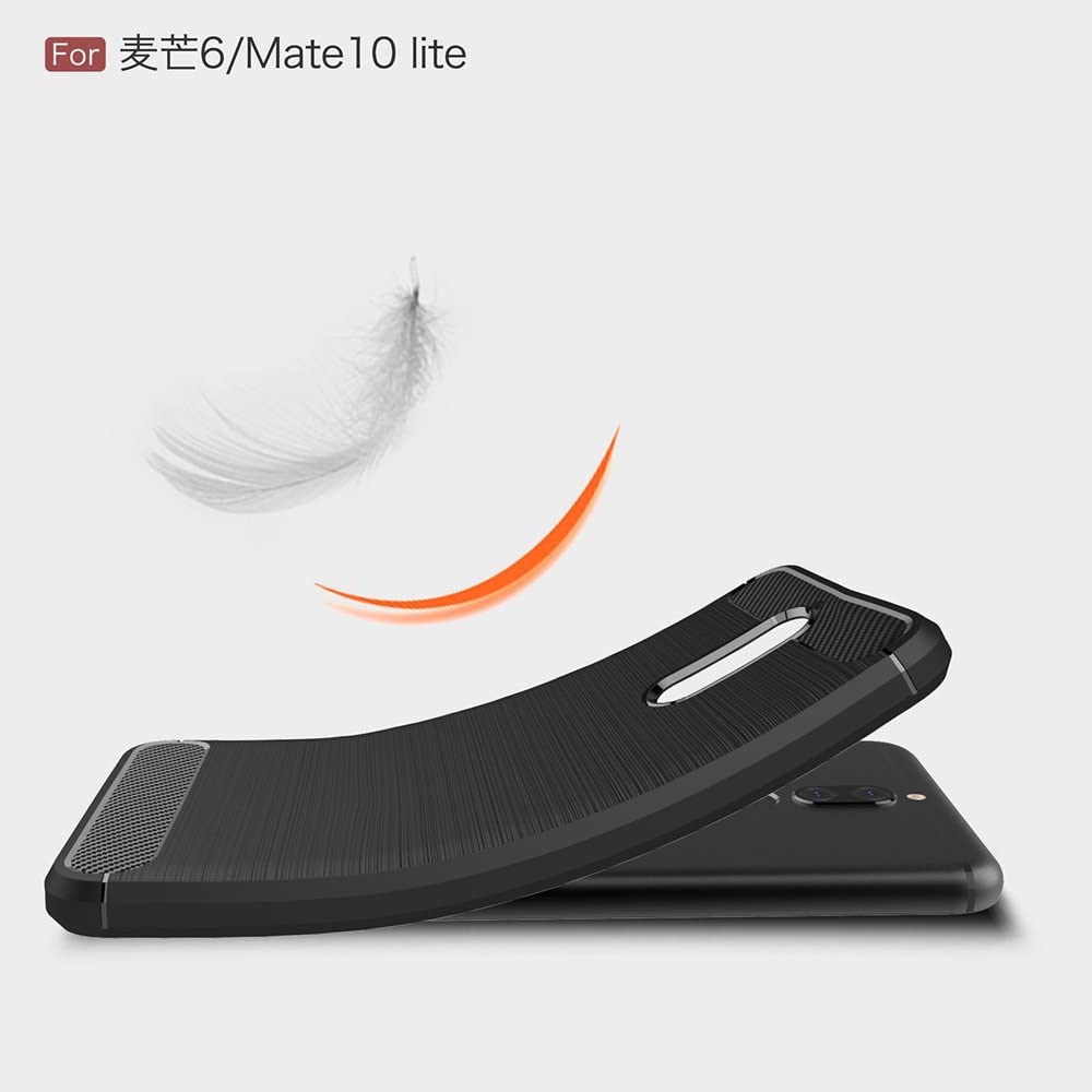 Techsuit - Carbon Silicone - Huawei Mate 10 Lite - Black