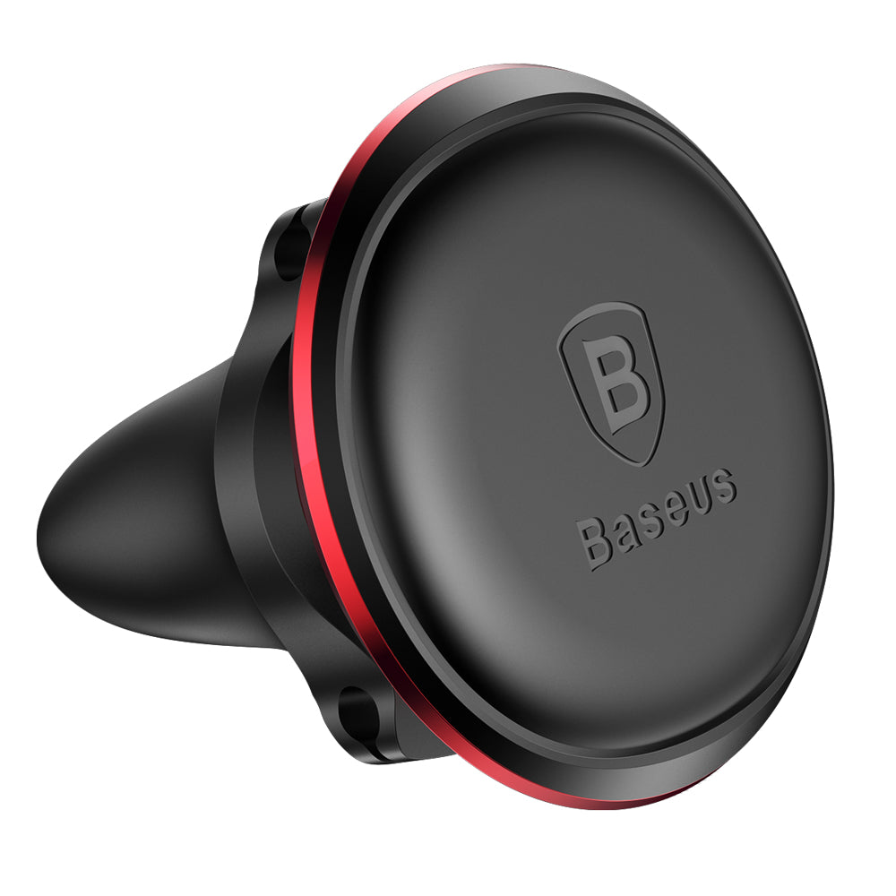 Baseus - Car Holder SUGX-A09 (C40141201913-00) - Magnetic Grip for Air Vent, 360° Rotation, with Cable Holder - Red