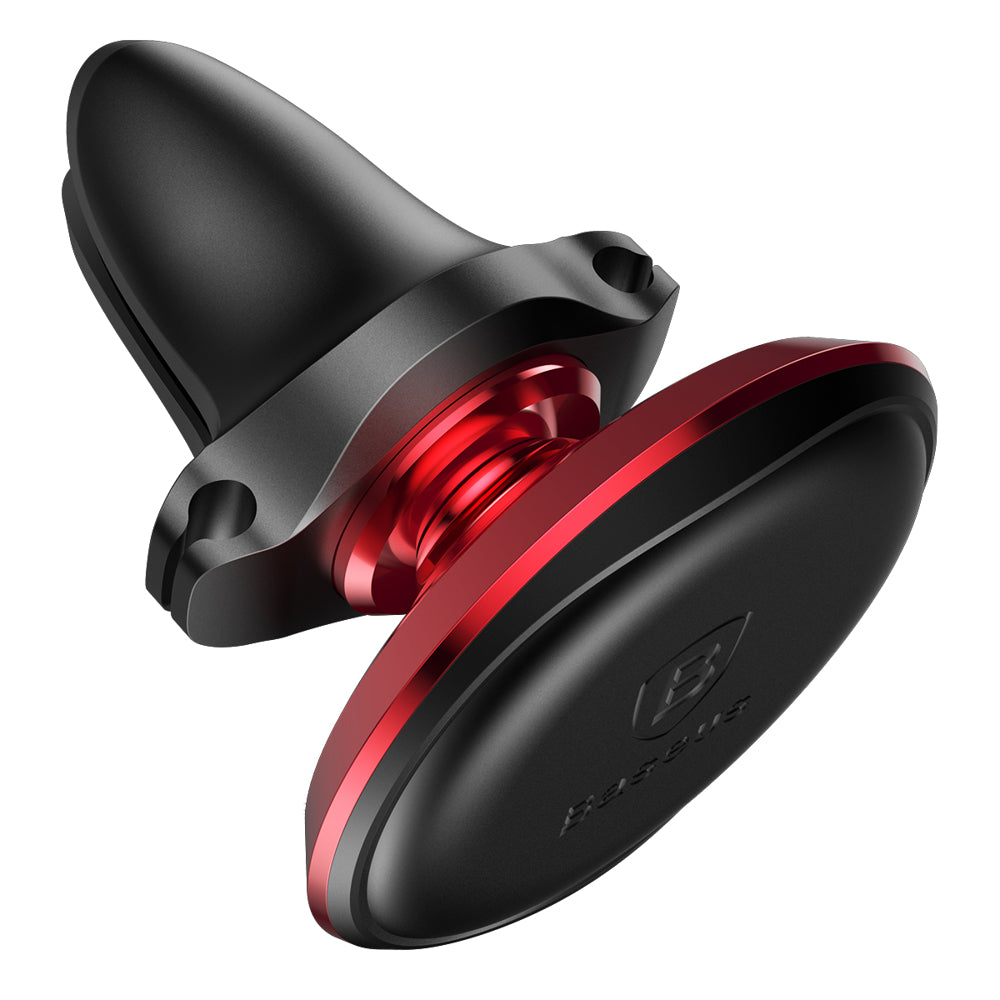 Baseus - Car Holder SUGX-A09 (C40141201913-00) - Magnetic Grip for Air Vent, 360° Rotation, with Cable Holder - Red