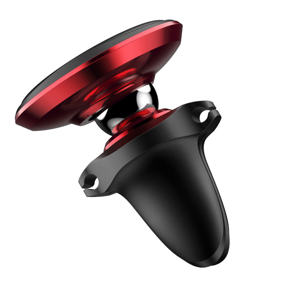 Baseus - Car Holder SUGX-A09 (C40141201913-00) - Magnetic Grip for Air Vent, 360° Rotation, with Cable Holder - Red