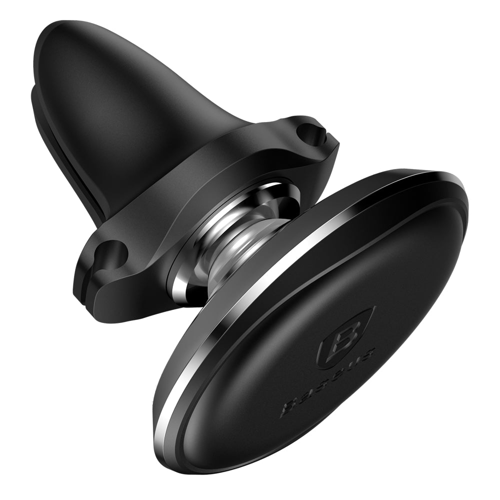 Baseus - Car Holder (C40141201113-00) - Magnetic Grip for Air Vent, 360° Rotation, with Cable Holder - Black