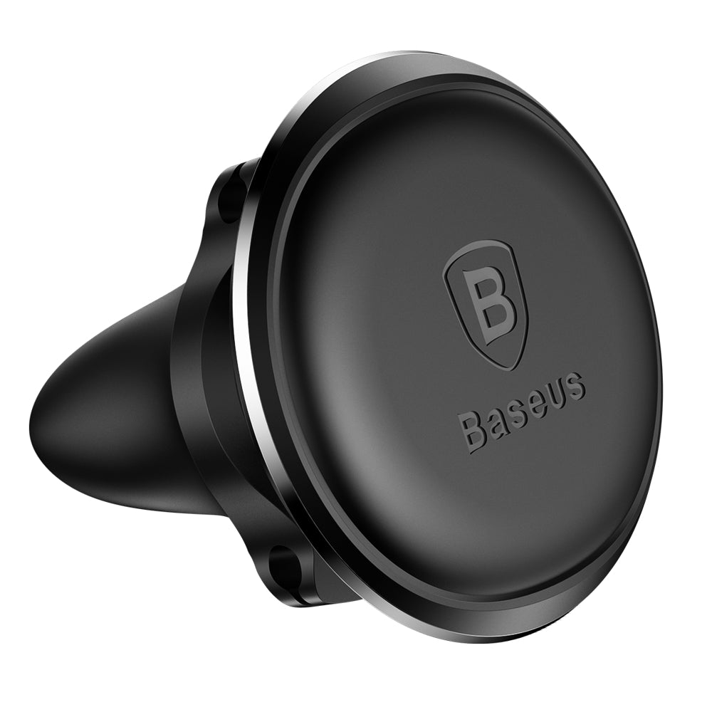 Baseus - Car Holder (C40141201113-00) - Magnetic Grip for Air Vent, 360° Rotation, with Cable Holder - Black