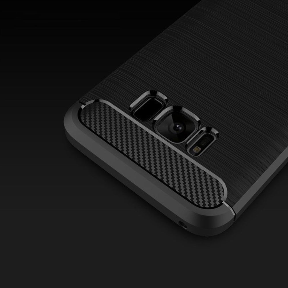 Techsuit - Carbon Silicone - Samsung Galaxy S8 - Black