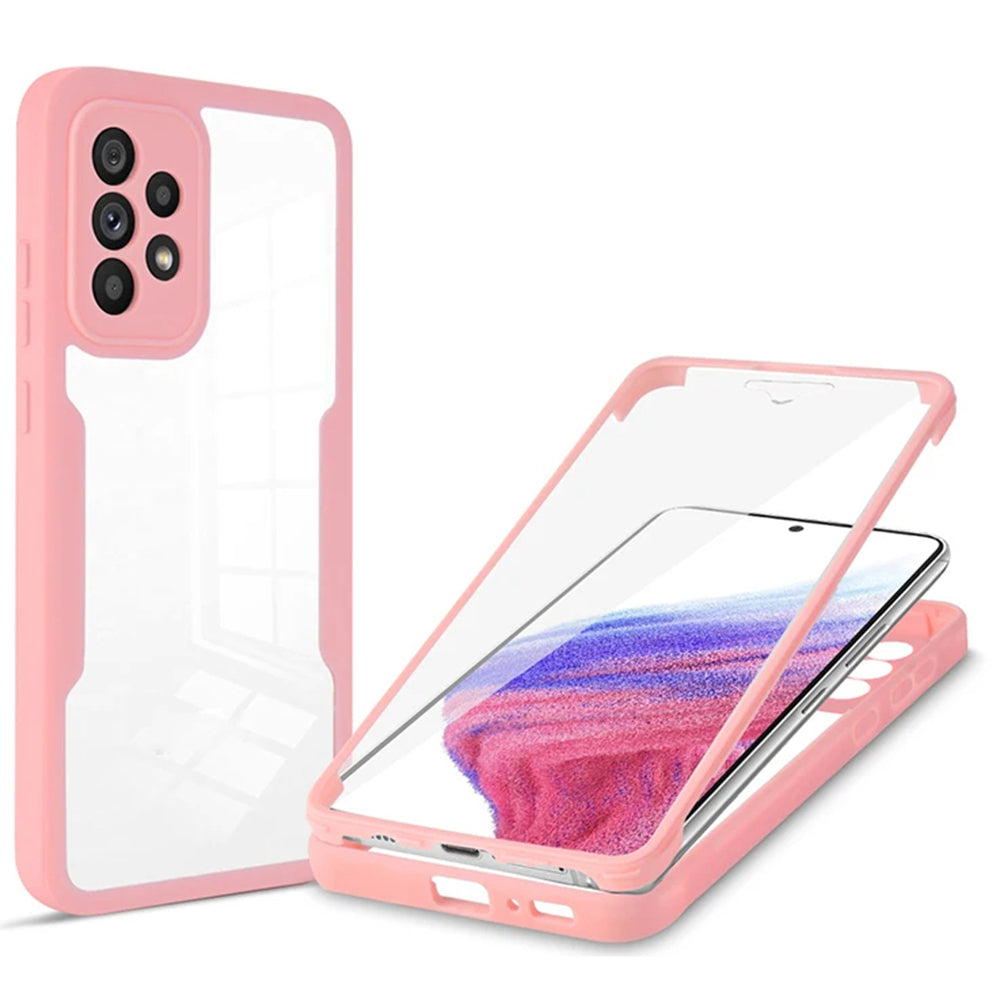 TechSuit Folie de protectie Techsuit ColorVerse 360 Series + compatibil cu Samsung Galaxy A53 5G, Roz