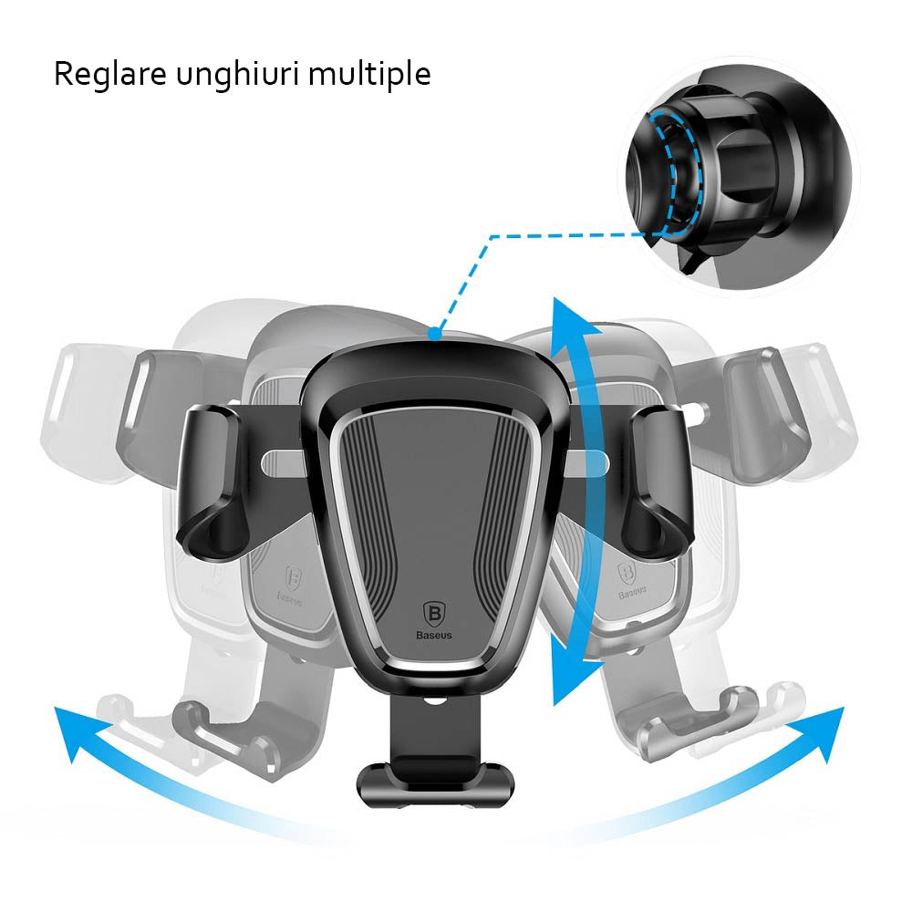 Baseus - Car Holder Gravity (SUYL-01) - Gravity Grip for Air Vent - Black
