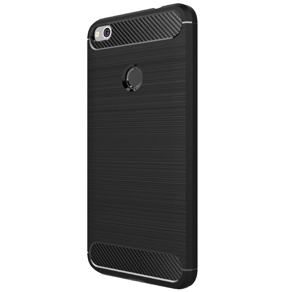 Techsuit - Carbon Silicone - Huawei P9 Lite 2017 / P8 Lite 2017 - Black