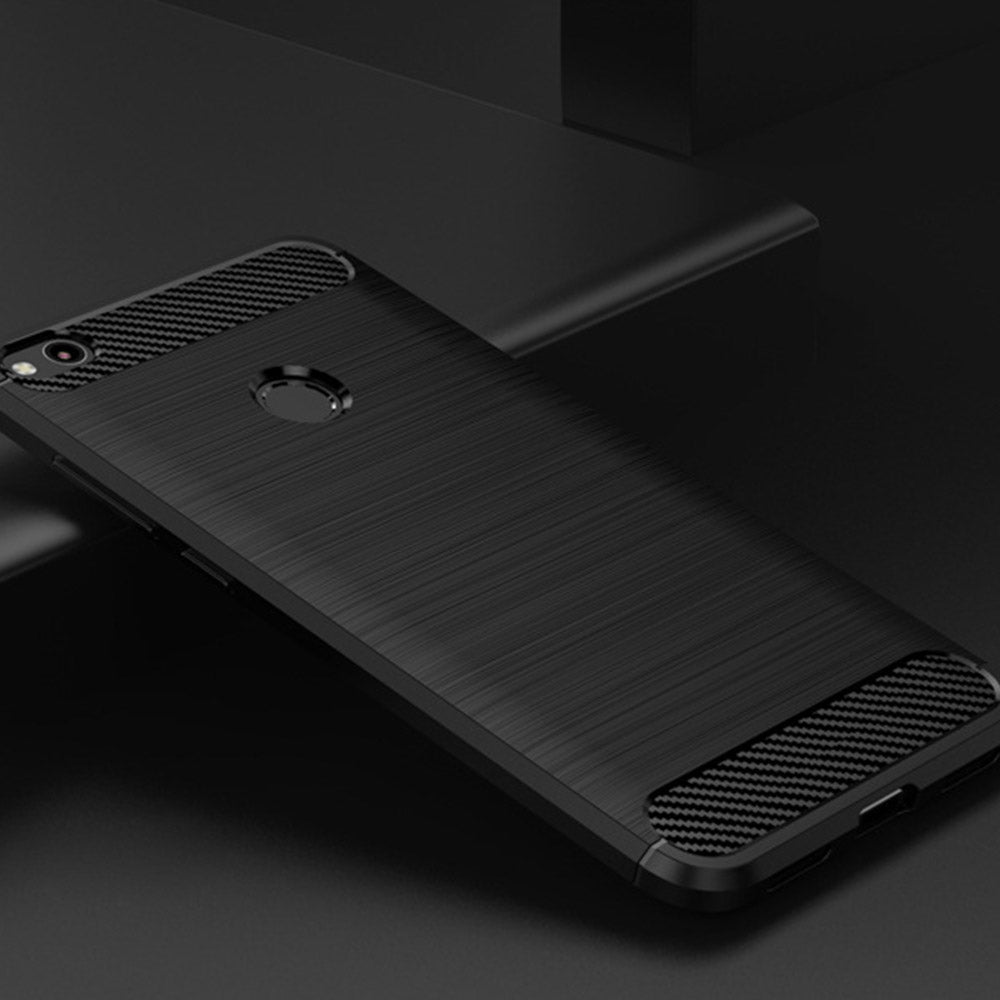 Techsuit - Carbon Silicone - Huawei P9 Lite 2017 / P8 Lite 2017 - Black