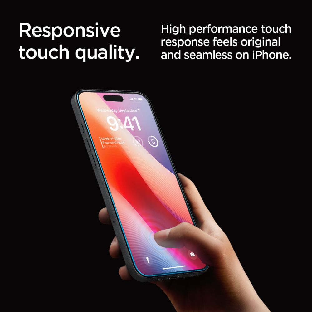 Spigen - Glas.tR EZ-FIT (AGL07935) - iPhone 16 Pro - Clear