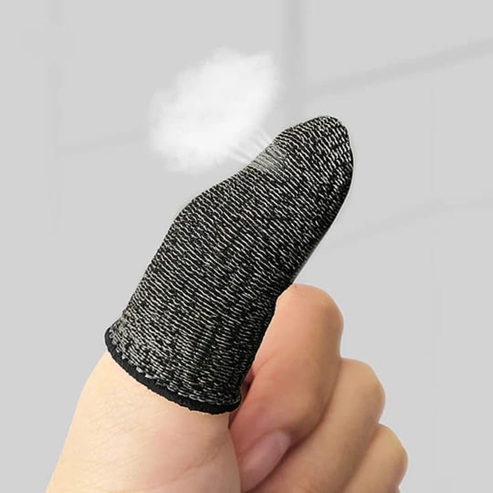 Hoco - (2 pack) Mobile Gaming Finger Sleeve Phantom (GM4) - for Peaceful Elite, King of Glory, Call of Duty - Black / Si