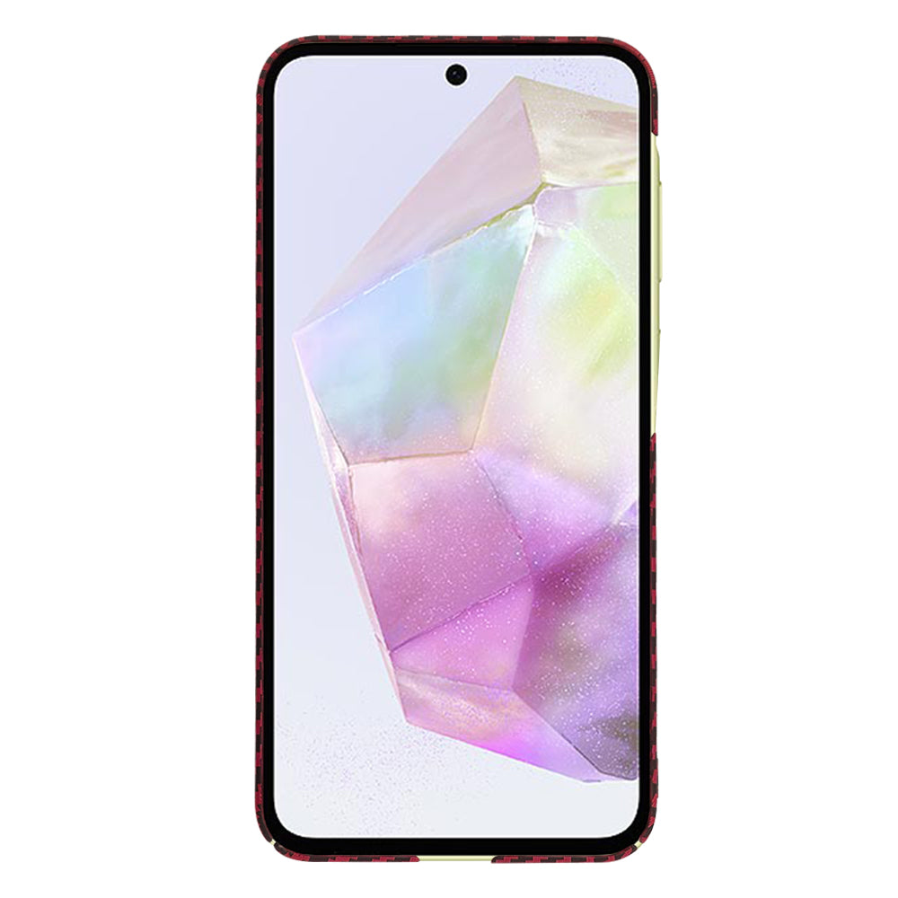 Techsuit - Carbonite FiberShell - Samsung Galaxy A35 5G - Red
