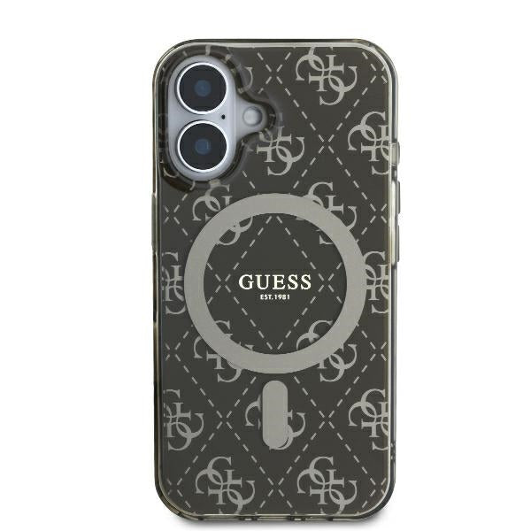Guess - IML 4G Background MagSafe (GUHMP16MH4DTEW) - iPhone 16 Plus - Brown