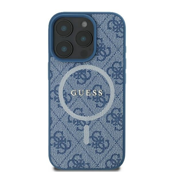 Guess - 4G Ring Classic Logo MagSafe (GUHMP16LG4GFRB) - iPhone 16 Pro - Blue