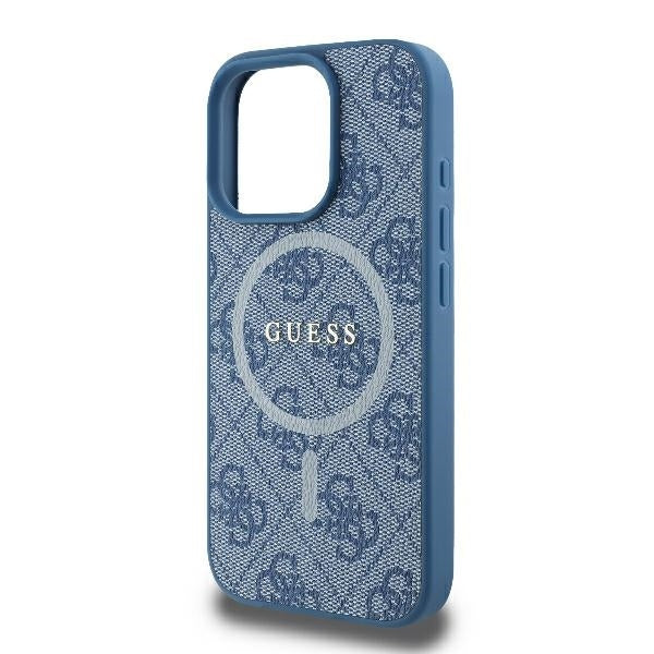 Guess - 4G Ring Classic Logo MagSafe (GUHMP16LG4GFRB) - iPhone 16 Pro - Blue