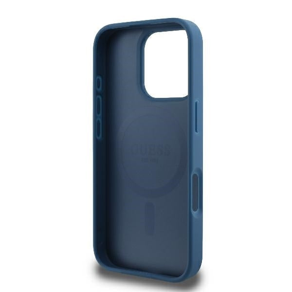 Guess - 4G Ring Classic Logo MagSafe (GUHMP16LG4GFRB) - iPhone 16 Pro - Blue