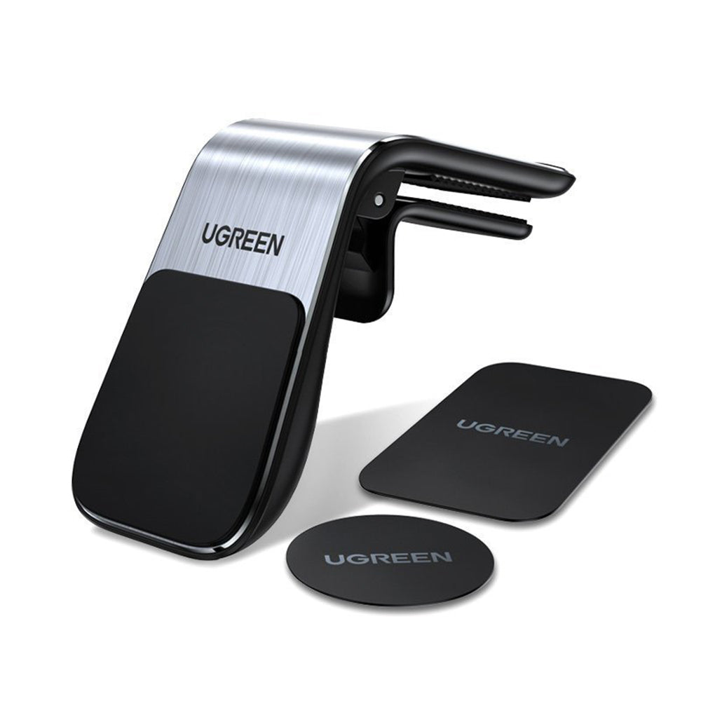 Ugreen - Car Holder LP290 (80712B) - Waterfall-Shaped, Magnetic Grip for Air Vent - Silver