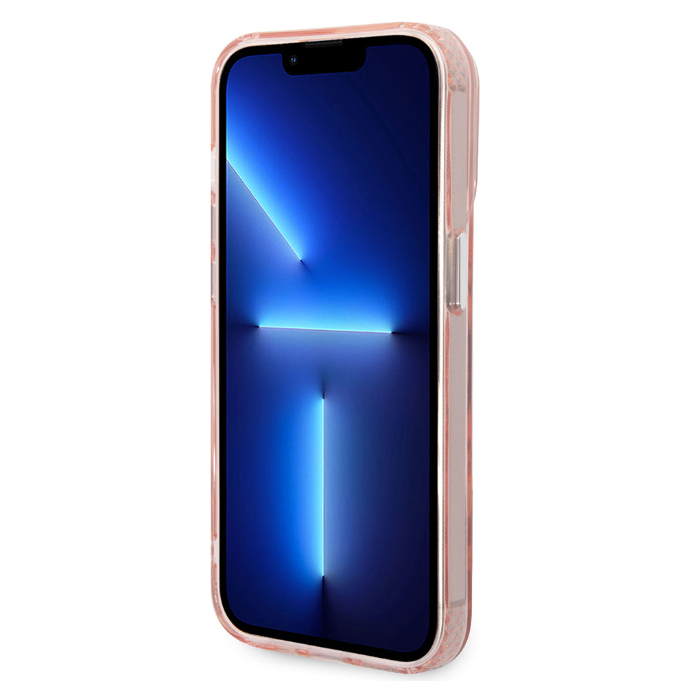 Karl Lagerfeld - Hardcase MagSafe (KLHMP14LHKCP) - iPhone 14 Pro - Pink Karl & Choupette Aluminium