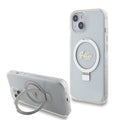 Guess - Ring Stand Script Glitter MagSafe (GUHMP15SHRSGSD) - iPhone 15 - Clear
