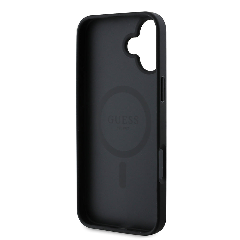 Guess - Saffiano Classic Logo MagSafe (GUHMP16MPSAHMCK) - iPhone 16 Plus - Black