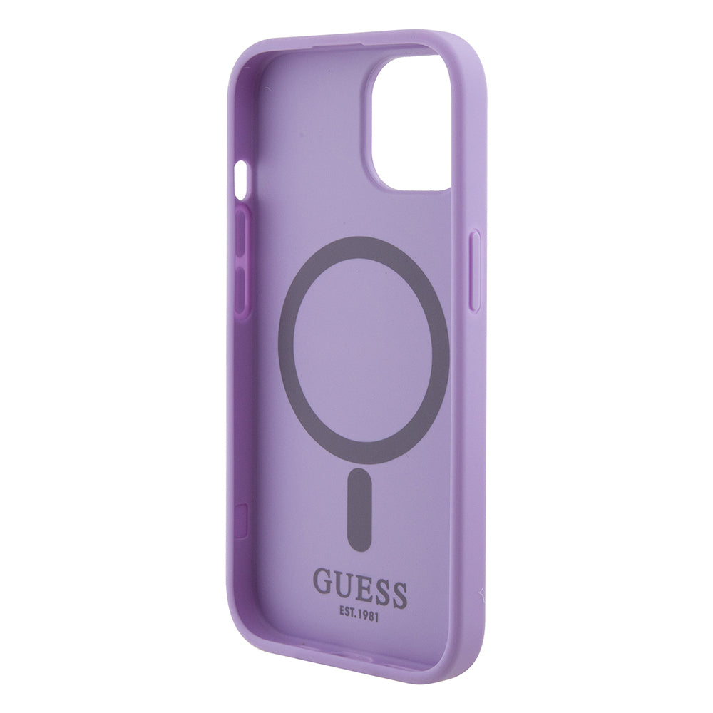 Guess - Saffiano MagSafe (GUHMP15SPSAHMCU) - iPhone 15 - Purple
