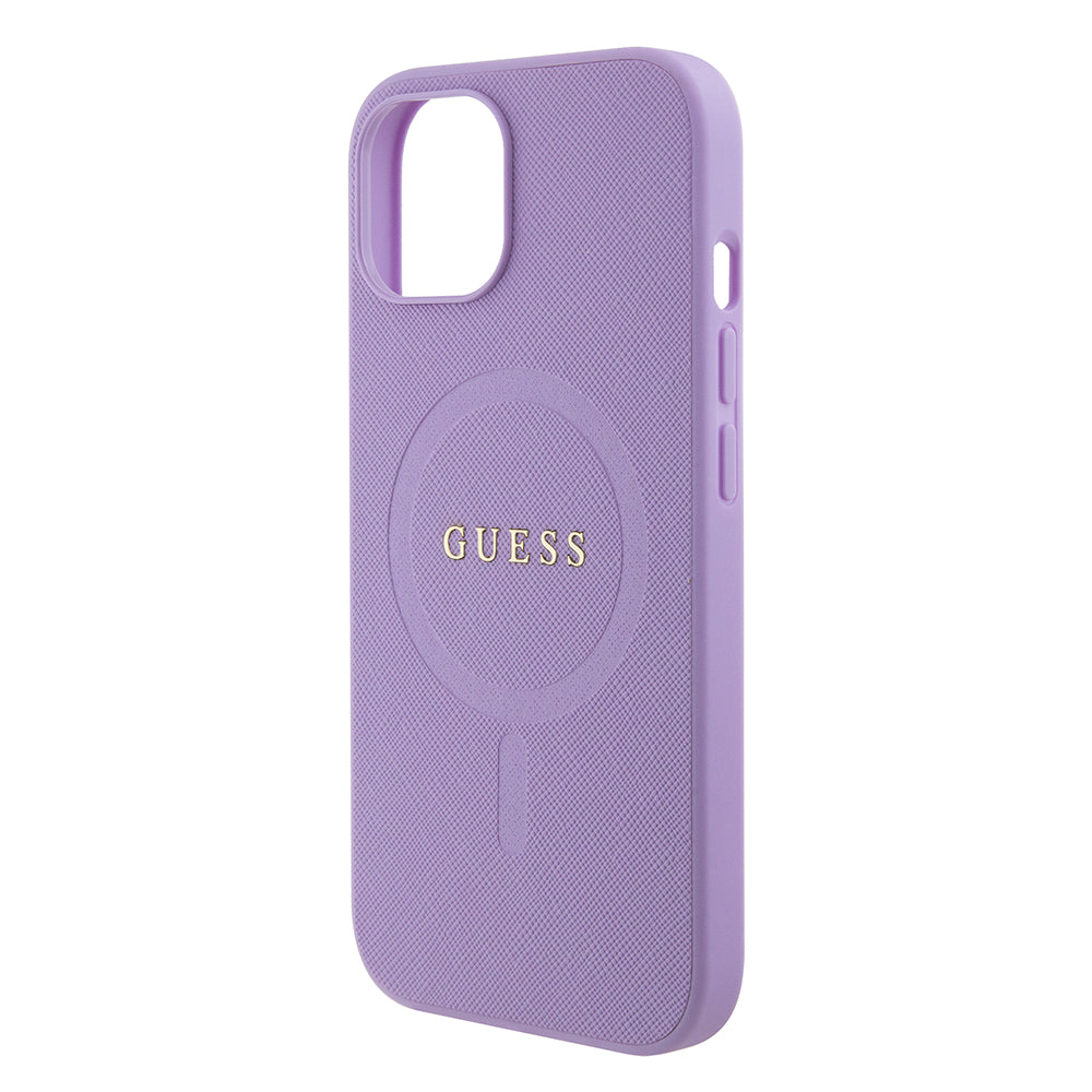 Guess - Saffiano MagSafe (GUHMP15SPSAHMCU) - iPhone 15 - Purple