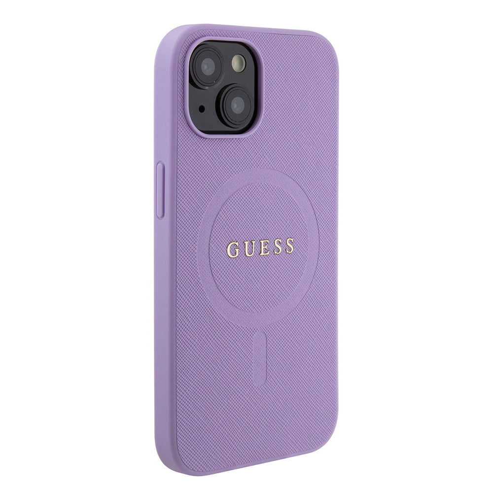 Guess - Saffiano MagSafe (GUHMP15SPSAHMCU) - iPhone 15 - Purple
