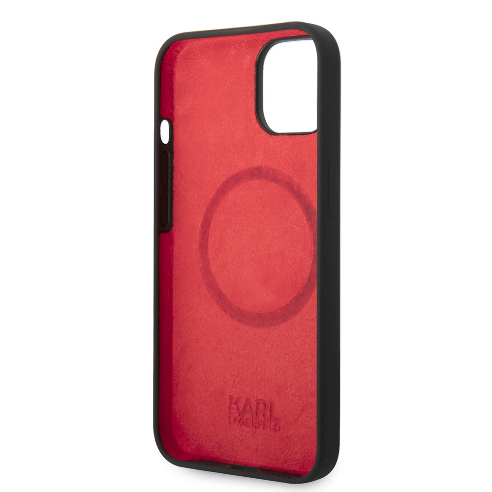 Karl Lagerfeld - Silicone MagSafe (KLHMP14MSLMP1K) - iPhone 14 Plus - Plaque