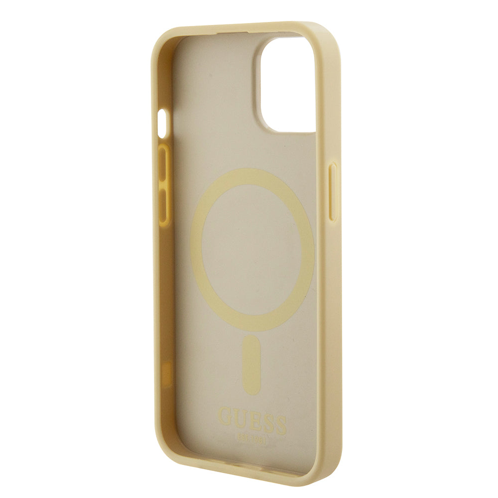 Guess - Saffiano MagSafe (GUHMP15MPSAHMCB) - iPhone 15 Plus - Gold