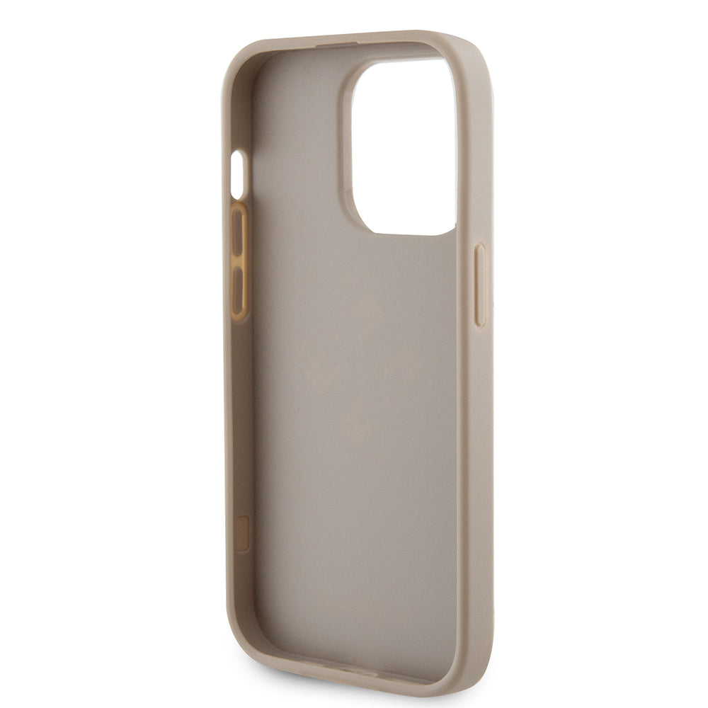 Guess - Leather Perforated 4G (GUHCP15LPSP4LGD) - iPhone 15 Pro - Gold