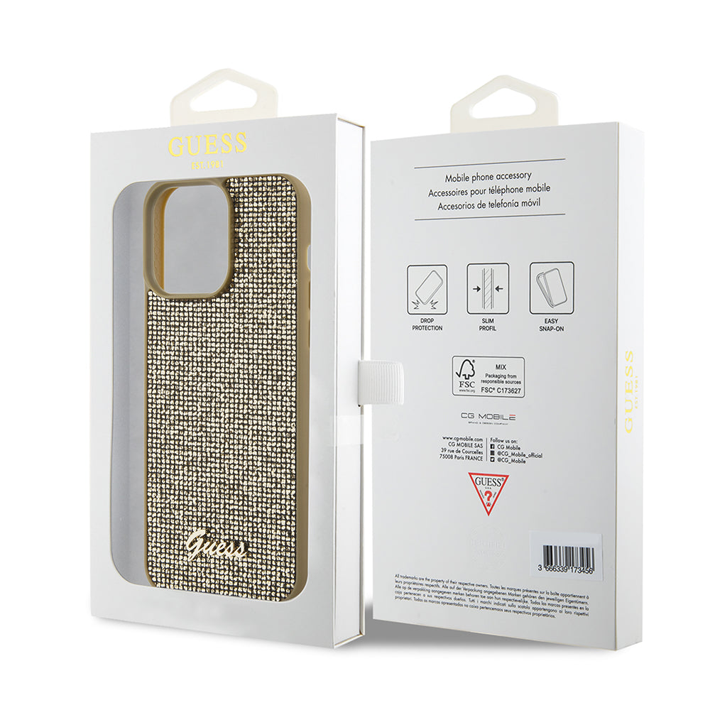 Guess - Disco Metal Script (GUHCP15XPMSDGSD) - iPhone 15 Pro Max - Gold