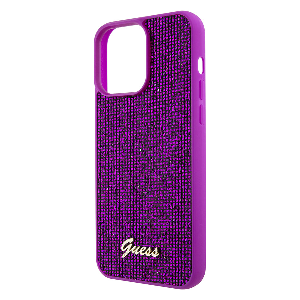 Guess - Disco Metal Script (GUHCP15XPMSDGSF) - iPhone 15 Pro Max - Fuchsia